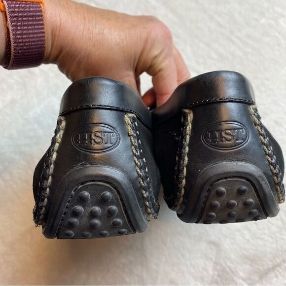 H.S. Trask & Co Black Suede and Leather Vibram Driving Shoes Size 10M main image 9